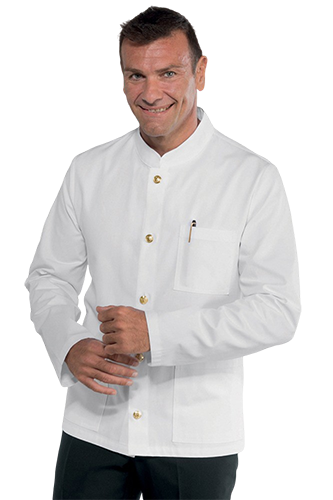 COREANA BIANCA IN COTONE: giacca bianca per cameriere di sala divisa preferita per il...